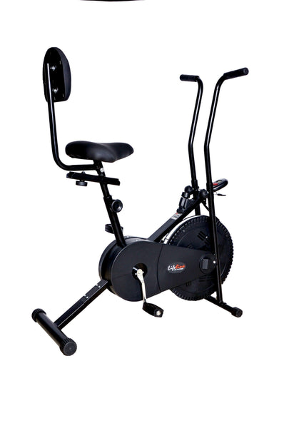 Exercise bike best sale with seat back