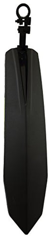 Image of Dark Horse® Bicycle Atom Mudguard with Reflective Tape with Plastic Clamp, Black-Green