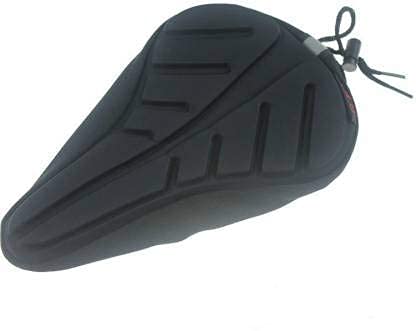 Image of FABSPORTS Microfiber Gel Bike Seat Cover Premium Bicycle Saddle Pad, Extra Gel Cushion, Fits Narrow/Slim Seats (11x7.5 inch, black)