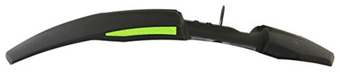 Image of Dark Horse® Bicycle Atom Mudguard with Reflective Tape with Plastic Clamp, Black-Green