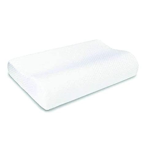 Image of Sleep Ninja Memory Curve White Pillow 24" X 16" for Back and Neck Support - Set of 2