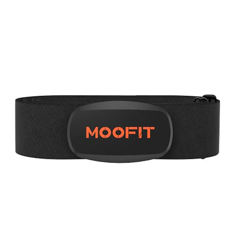 Image of moofit ANT+ Heart Rate Monitor with Chest Strap Bluetooth HR Sensor IPX7 Waterproof Compatible with Zwift, Rouvy, TRX, EliteHRV, Peloton, Strava for iOS, Android (MooFit app Unavailable)