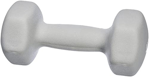 Image of Amazon Basics Neoprene Fixed Dumbbell Pair, 2 x 4Kg, Grey
