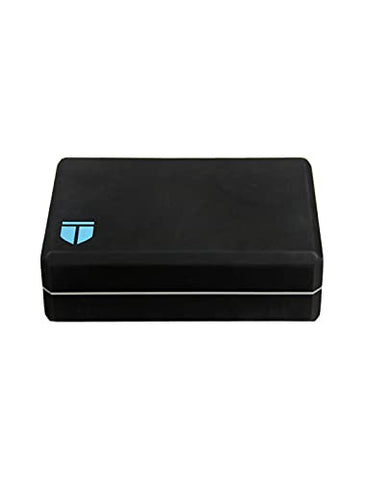 Image of TEGO Boost Yoga Block - Firm EVA - 3x6x9 Inches (Black Green)