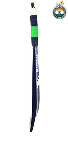 Image of Jaspo T-20 Wooden Cricket Set(1 Wooden bat (Size-5),1 T-20 Ball,3 Plastic Stumps,2 Bail) upto 12 years (Blue)