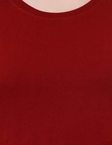 Image of Reifica Women's T-Shirt (REF-WOMEN-FULL-PLAIN-M-M_Maroon_Medium)