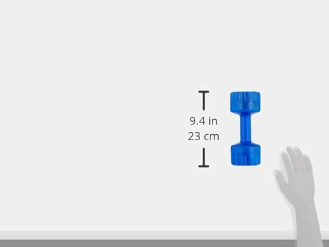 Image of Amazon Brand - Symactive PVC Shell Dumbbells for Home Gym, Set of 2, 2 Kg