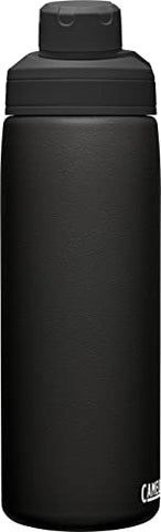 Image of CamelBak Chute Mag Water Bottle 20oz, Insulated Stainless Steel, Black (600ml)