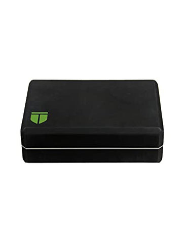 Image of TEGO Boost Yoga Block - Firm EVA - 3x6x9 Inches (Black Green)