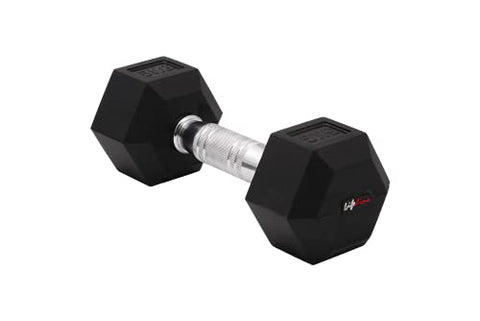 Image of Lifeline 7.5 Kg Hexa Dumbbell Set Ideal for Home Gym Exercise Workout for Men & Women, Cast Iron Rubber Coated Encased, Perfect for Home Fitness- Pack of 2