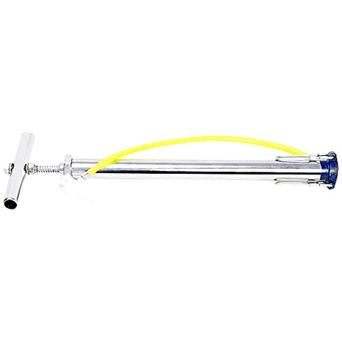 Image of Target20 High Pressure Steel Bicycle Air Pump Tyre Inflator Cycle Pump for Cycles, Toys Delux BCP Chrome Silver