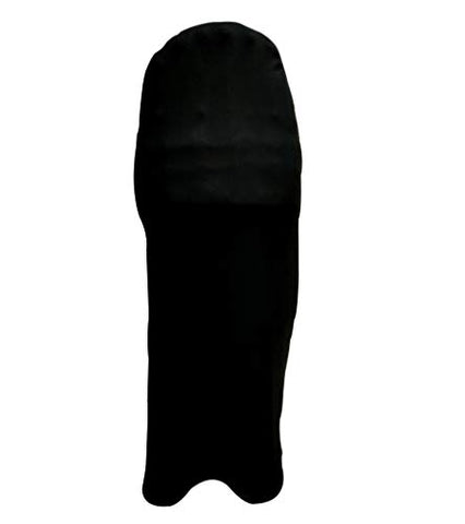Image of Setia International Elasticized-fabric Spandex Cricket Leg Guard/Pad Coloured Skin Cover (Black)