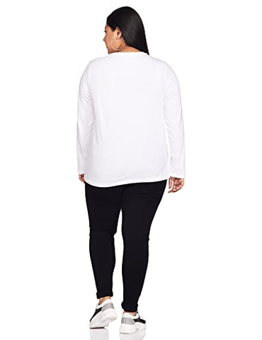 Image of Amazon Brand - Symbol Women's Regular T-Shirt (AW20SYTSEPPFS1_Multicolor 1 XL)(Pack of 2)