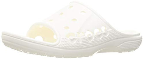 Image of crocs Unisex Adult Baya Slide White Slipper-8 Men/ 9 UK Women (M9W11) (12000)