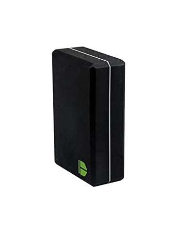 Image of TEGO Boost Yoga Block - Firm EVA - 3x6x9 Inches (Black Green)