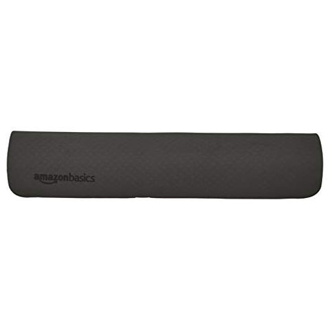 Image of AmazonBasics Foam Yoga Blocks - 4 x 9 x 6 Inches, Set of 2, Black and AmazonBasics 6 mm Thick TPE Yoga Mat, Black