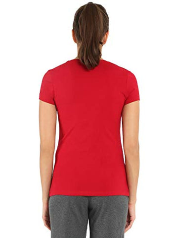 Image of Jockey Women's Cotton V-neck Tee (1359_Jester Red_Large)
