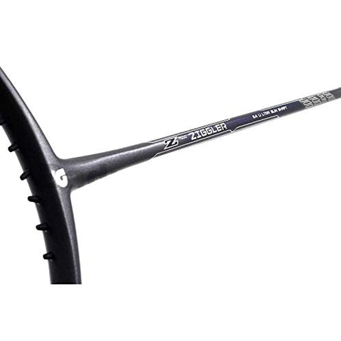 Image of Apacs Z-Ziggler Strunged Graphite Badminton Racquet - with Free Full Cover and Grip - Grey (26 lbs)