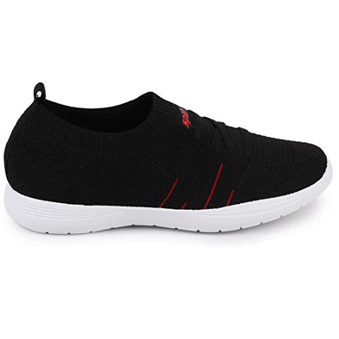 Image of Sparx Women's Sl-178 Black Red Sneaker-8 UK (SD0178LBKRD0008)