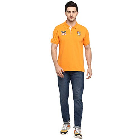 Image of AMERICAN CREW Men's Polo T-Shirt (Orange-AC381-L)