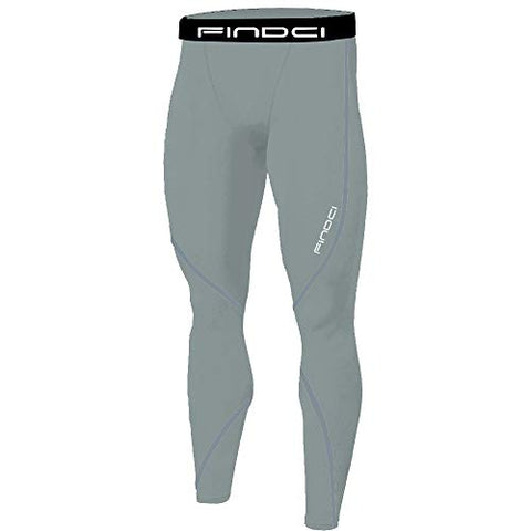 Image of 1Bests Men's Sports Running Set Compression Shirt + Pants Skin-Tight Long Sleeves Quick Dry Fitness Tracksuit Gym Yoga Suits, New Dark Grey, X-Large