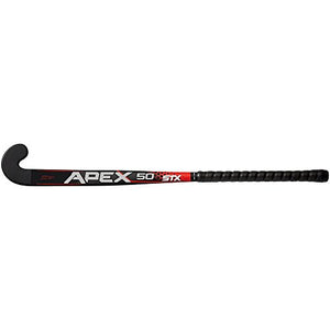 STX Field Hockey Apex 50 Field Hockey Stick, Black/Red, 37