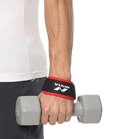 Image of NIVIA Weight Lifting Wrist Support (Pack of 2) Wrist Support (Black)