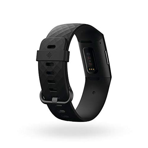 Image of Fitbit Charge 4 Fitness and Activity Tracker with Built-in GPS, Heart Rate, Sleep & Swim Tracking, One Size (S & L Bands Included) (Black)