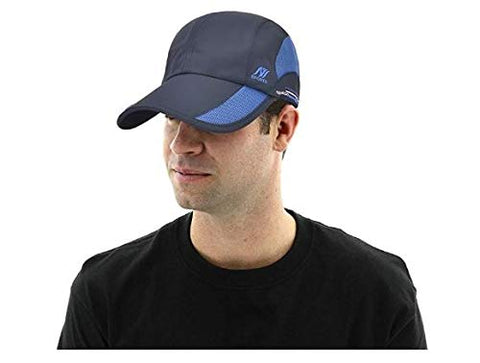 Image of Handcuffs Unisex Cap Quick Drying Sun Hat UV Protection Sports Cap for Mens and Womens Blue