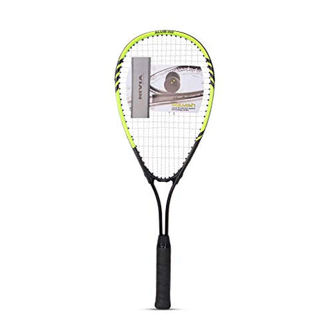 Image of Nivia Alloy Steel Attack-Ti Squash Racquet (Green/Black)