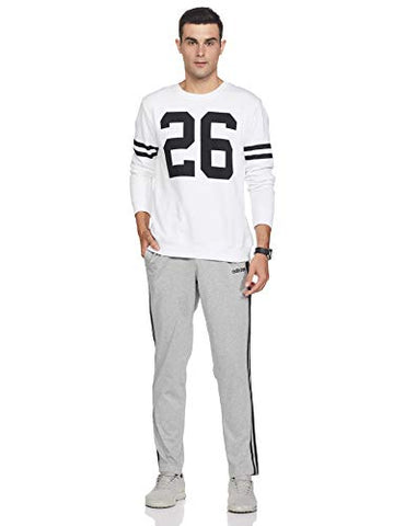 Image of Adidas Men's Regular Track Pants (DY1580_MGREYH/Black/MGSOGR_XL)