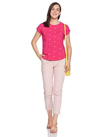 Image of Amazon Brand - Myx Women's Loose T-Shirt (PAG 103_Mustard and Rasperry XXX-Large)