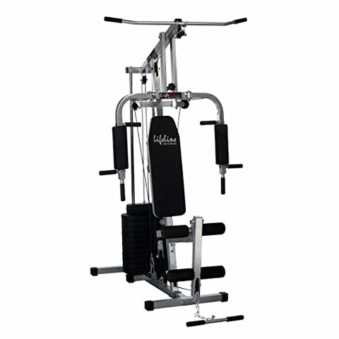 Image of Lifeline Fitness HG-002 Multi Home Gym Full Body Workout Combo with LB-310 Abdominal/Situp Bench,