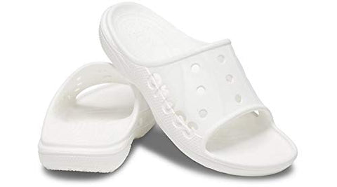 Image of crocs Unisex Adult Baya Slide White Slipper-8 Men/ 9 UK Women (M9W11) (12000)