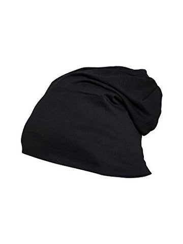 Image of Vimal Jonney BLACK Men Beanie Cap PACK OF 1-RING_CAP_BLACK_01