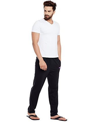 Image of VIMAL JONNEY Men's Regular Fit Track pants (DD1BLACKS01_Black_Small)