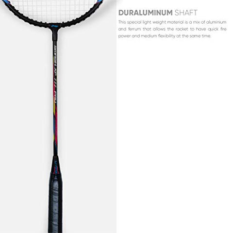 Image of Li-Ning Lockdown Aluminum Badminton Kit (2 x Li-Ning Rackets & 6 x Nylon Shuttlecocks), Black/Pink