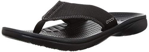 Image of crocs Men's Bogota Flip M Black Slipper-9 UK (M10) (204971-060)