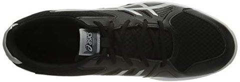 Image of ASICS Men's Upcourt 3 Black/Pure Silver Badminton Shoe-7 Kids UK (1071A019-005)