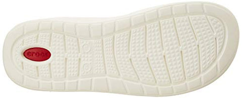 Image of Crocs Unisex Adult LiteRide Black/White Flip Flops Thong Sandals-M12 (205182-066)