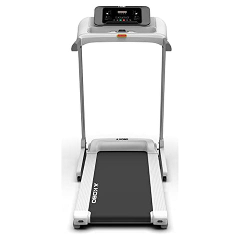 Image of Kobo TM-215 Stainless-Steel 2.5 HP - 5 HP Peak DC Motorised Treadmill for Home Use with Bluetooth Connectivity APP, Free Installation Assistance (White)