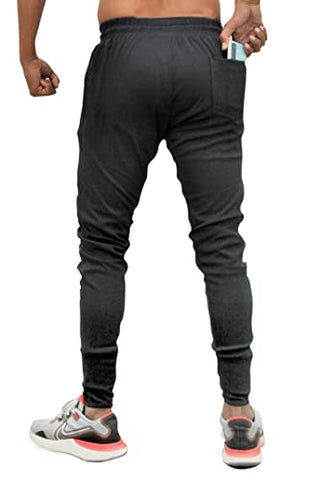 Image of ADILEE Men's Regular Fit Joggers (Jogger Pants/Dark Grey/M_Dark Grey_M)