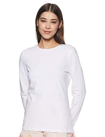 Image of Amazon Brand - Symbol Women's Regular T-Shirt (AW20SYTSEPPFS1_Multicolor 1 XL)(Pack of 2)