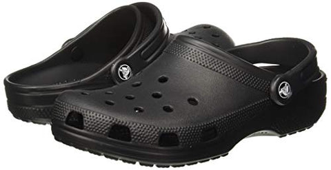 Image of crocs Unisex Adult Classic Black Clog-8 Men/ 9 UK Women (M9W11) (10001-001)