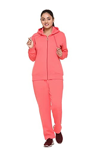 Image of PIPASA Women and Girls Sports Gym Wear Casual warm Track Suit For Winter (XL, CARROT LINE)