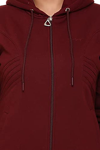 Image of PIPASA Women and Girls Sports Gym Wear Casual Track Suit For Winter (XL, CHOCOLATE BROWN)
