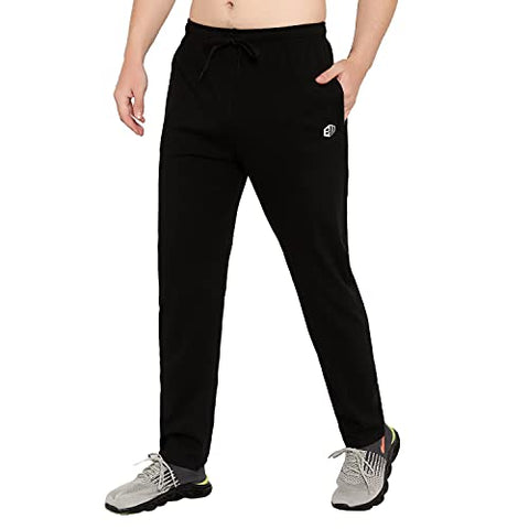 Image of ENDEAVOUR WEAR Men's Regular Fit Track Pant (EWTS_CTNBLACKTRACK_M_Black_M)