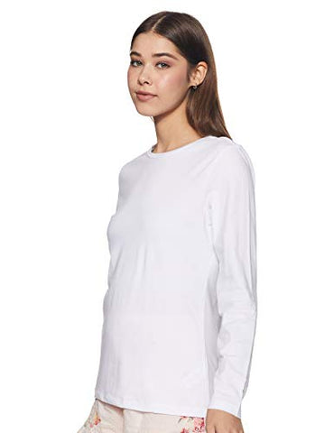 Image of Amazon Brand - Symbol Women's Regular T-Shirt (AW20SYTSEPPFS1_Multicolor 1 XL)(Pack of 2)