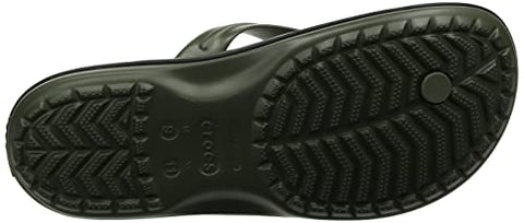 Image of crocs Unisex Adult Crocband Printed Flip Army Green/Black Slipper-5 Men/ 6 UK Women (M6W8) (205943-30Q)
