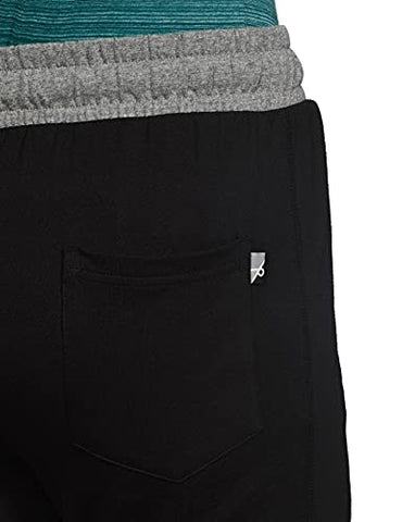 Image of Jockey Men's Slim Fit Track pants(9510_Black & Grey Melange_large_Black & Grey Melange_Large)